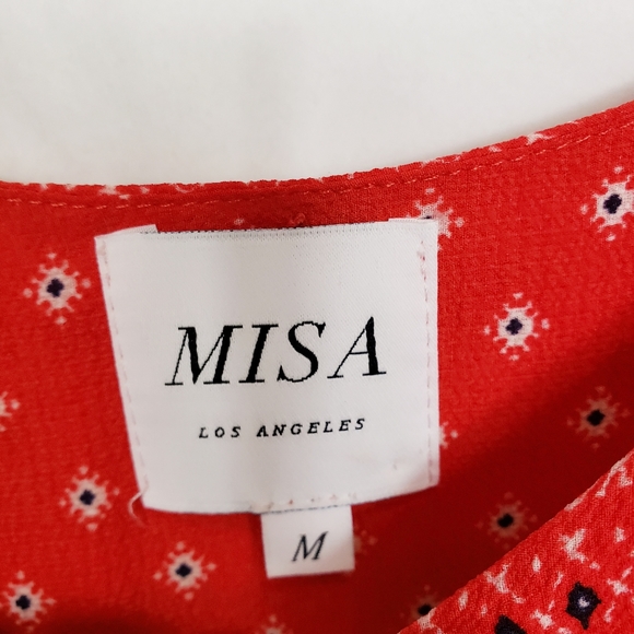 Misa Los Angeles off the shoulder midi dress size medium - Picture 7 of 12